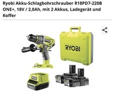 Ryobi akku schlagbohrschrauber gebraucht kaufen  Lüdenscheid