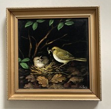 Vintage painting velvet for sale  LONDON