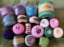 Colourful crochet threads for sale  TODMORDEN