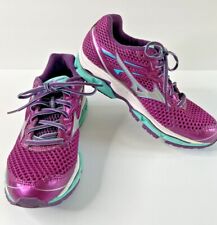 Tênis de corrida atlético MIZUNO Wave Enigma 5 feminino tamanho 6.5 roxo turquesa comprar usado  Enviando para Brazil