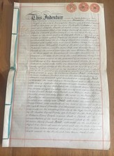 1902 indenture conveyance for sale  MOLD
