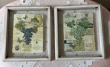 Pair framed wine for sale  Plymouth