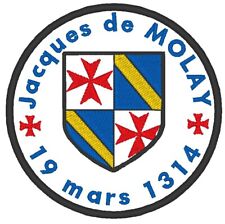 Ecusson templiers jacque d'occasion  Dijon