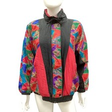 Quebra-vento feminino vintage Nouveau Monde Sport tamanho M preto e multicolorido comprar usado  Enviando para Brazil