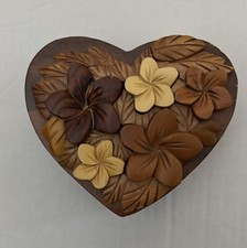 Carved wood hibiscus for sale  Fairfax