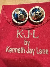 Brincos com clipe globo tom dourado KJL Kenneth J Lane 3139 comprar usado  Enviando para Brazil
