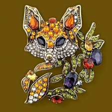 Large fox brooch for sale  Farmington