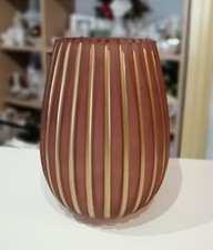 Vaso vetro rigato usato  Vizzini