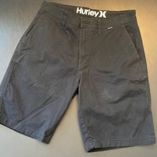 Bermuda Hurley frente plana. Casual preto tamanho 30  comprar usado  Enviando para Brazil