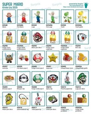 Kinder Joy Super Mario 2025 Wybór Wszystkie figurki i akcesoria VQ z BPZ NOWE, używany na sprzedaż  Wysyłka do Poland