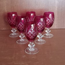 Verres vin cristal d'occasion  Aubin