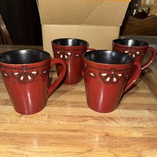 Usado, (Conjunto de 4) American Atelier / MARQUEE RED / CANECAS DE CAFÉ  comprar usado  Enviando para Brazil
