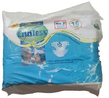 NOVO EM FOLHA 00s ENDLESS 16 fraldas de plástico tamanho médio No2 comprar usado  Enviando para Brazil