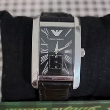 Relógio masculino Emperio Armani mostrador preto com pulseira preta comprar usado  Enviando para Brazil
