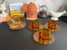 Duralex vintage amber for sale  KING'S LYNN