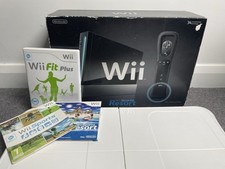 Boxed black wii for sale  GODALMING