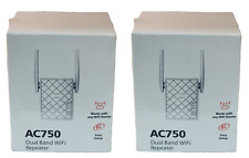 Usado, Repetidor extensor de alcance WiFi amplificador sem fio amplificador de sinal de roteador 2x1200Mbps comprar usado  Enviando para Brazil