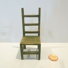CADEIRAS TRASEIRAS ESCADA RÚSTICA MINIATURA CASA DE BONECAS VERDE  comprar usado  Enviando para Brazil