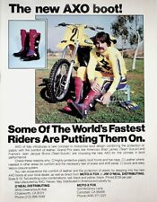 Usado, Botas de motocross Brad Lackey Suzuki AXO 1981 Moto-X Fox - anuncio vintage segunda mano  Embacar hacia Argentina