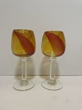Amber orange handblown for sale  PORTSMOUTH