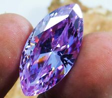 Usado, Pedra preciosa solta natural 35,50 quilates de zircão roxo cambojano corte marquesa "CERTIFICADO" comprar usado  Enviando para Brazil