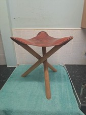 Vintage ledersattel hocker gebraucht kaufen  Versand nach Germany