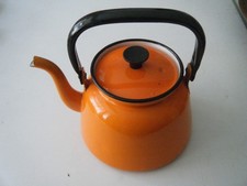 Vintage orange enamel for sale  ARUNDEL