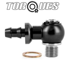 7/16" frente Nacional Unida Reservatório Freio Cilindro Mestre Banjo Giratória Para 8mm Barb Em Preto, usado comprar usado  Enviando para Brazil
