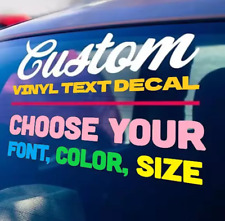 Custom text vinyl for sale  Port Wentworth