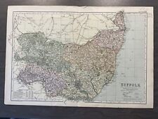 Vintage suffolk map. for sale  LINCOLN