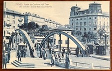 Cartolina epoca fiume usato  Salizzole
