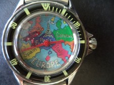 Novidade relógio de corda biplano voando sobre o mapa da Europa, usado comprar usado Novidade relógio de corda biplano voando sobre o mapa da Europa, usado comprar usado  Enviando para Brazil