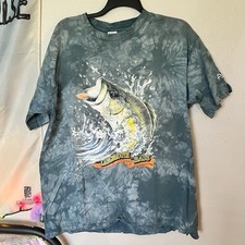Usado, camiseta vintage fish bass tie dye GG comprar usado  Enviando para Brazil