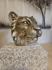 Metallic silver lion for sale  AYLESBURY