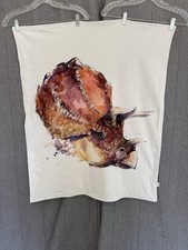 Triceratops dino watercolor for sale  Temple