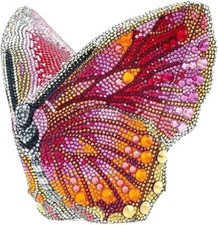 Bolsa de noite feminina de luxo borboleta strass bolsa de noite feminina exclusiva cristal, usado comprar usado  Enviando para Brazil