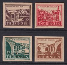 ALEMANHA 1945-46 Thuringen Bridges conjunto de 4 SG RF13-RF16 MNH/** (Economy Gum) comprar usado  Enviando para Brazil