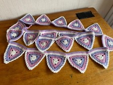 Crochet bunting flags for sale  EVESHAM