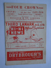 Third lanark rangers for sale  KILWINNING