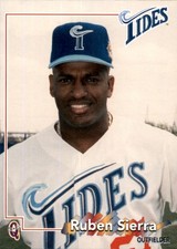 1998 Norfolk Tides Q-Cards 24 Ruben Sierra San Juan Porto Rico quase perfeito cartão de beisebol comprar usado  Enviando para Brazil