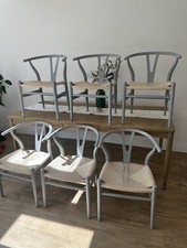Wishbone grey dining for sale  HITCHIN