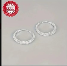 Orecchini cerchio argento usato  Marzabotto
