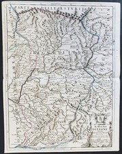 Mapa De Leon Salamanca Valladolid Zamora Plasencia Castilla España Rossi 1696 comprar usado  Enviando para Brazil