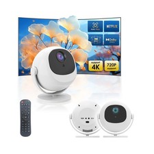 Mini projetor 4K com WiFi e Bluetooth 10000 lúmens 1080P LED portátil para casa T... comprar usado  Enviando para Brazil