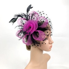 Feather hair fascinator for sale  UK