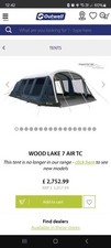 Outwell wood lake for sale  TAMWORTH