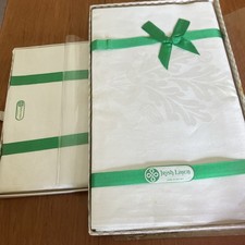 Irish linen table for sale  ST. NEOTS