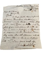 1841 handwritten letter for sale  NEWTOWN