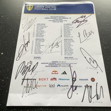 Signed leeds united for sale  LEEDS