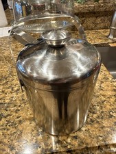 Tampa de filtro de pinça isolada balde de gelo aço inoxidável MCM 7" de altura comprar usado Tampa de filtro de pinça isolada balde de gelo aço inoxidável MCM 7" de altura comprar usado  Enviando para Brazil